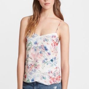 Theory Vaneese Floral Tank Top